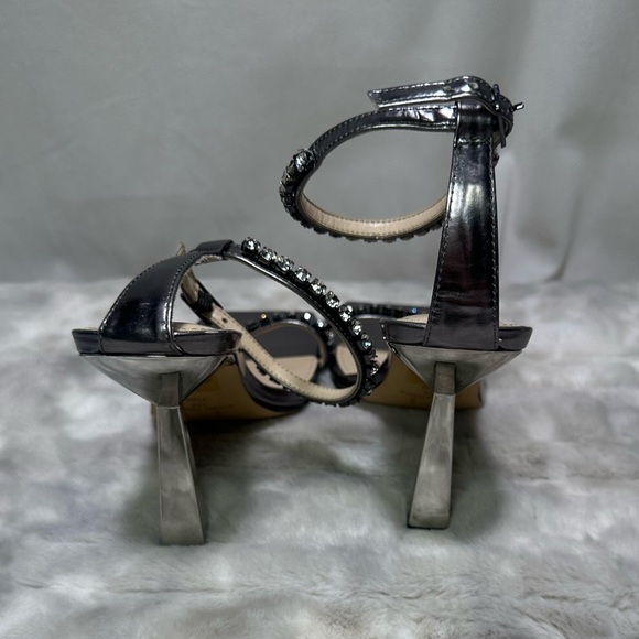 New Marc Fisher Karima Rhinestones Embellished Heeled Sandals 7.5 - Picture 5 of 6